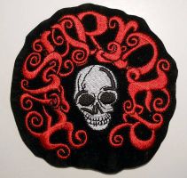 EASY RIDER SKULL OUTLAW BIKER HARLEY SEW ON PATCH USA IMPORT