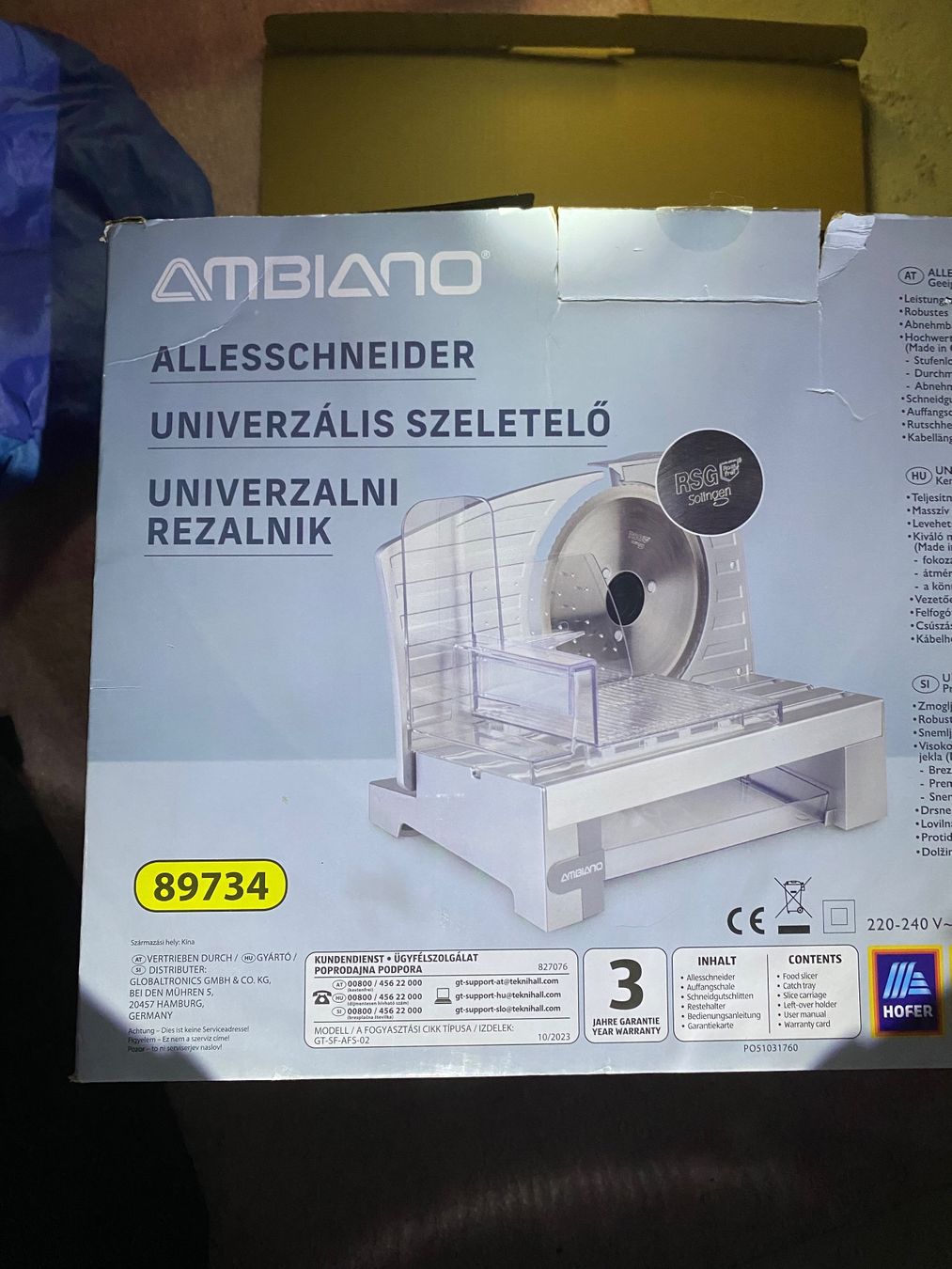 Ambiano Elettrodomestici da cucina: Ambiano Allesschneider Küchenmaschine fleischmesser – Usato da Grüningen venduto da kleiderstar 5