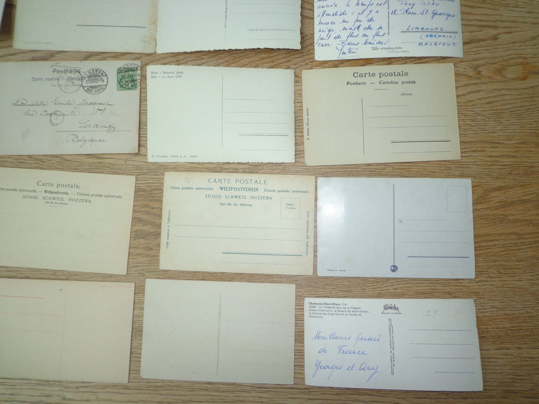 Cartoline postali: Antike Postkarten Ansichtskarten Schweiz Sammlung 20 Stück – Usato da Andeer venduto da Baerenburger 8