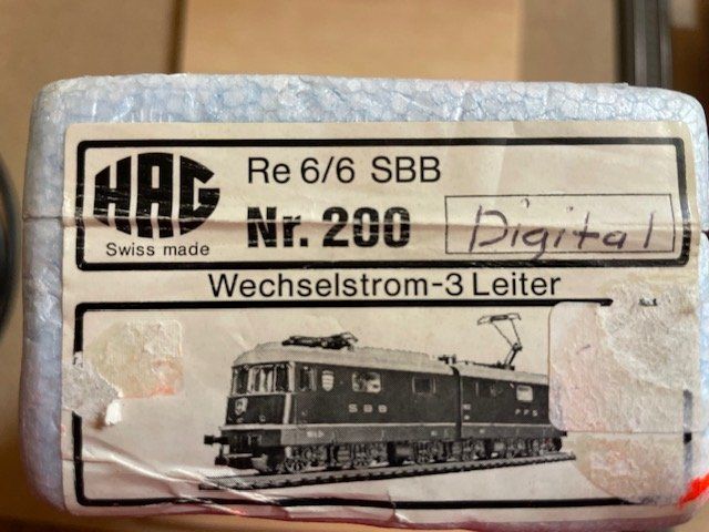 Hag Modellini di ferrovie: Hag SBB Re 6/6 2-teilig – Usato da Hagneck venduto da wrangler65 1