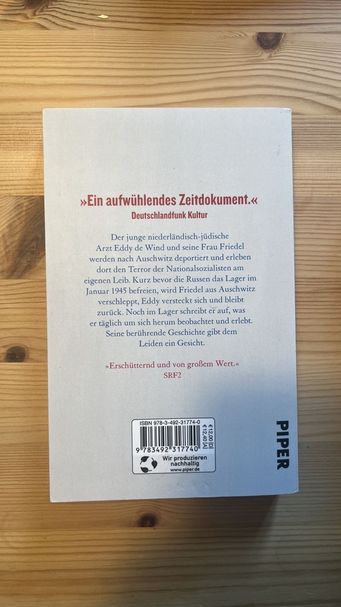 Libri: Ich blieb in Auschwitz - Eddy de wind – Usato da Lotzwil venduto da Tscholi 1