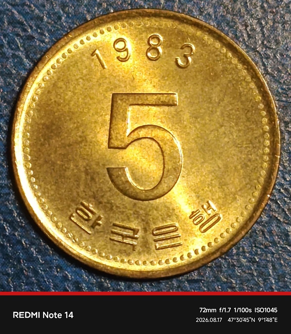 Tutti le monete: SUEDKOREA - 5 WON 1983 - MESSING - UNZIRKULIERT – Nuovo (secondo la descrizione) da Tobel venduto da fuertinero