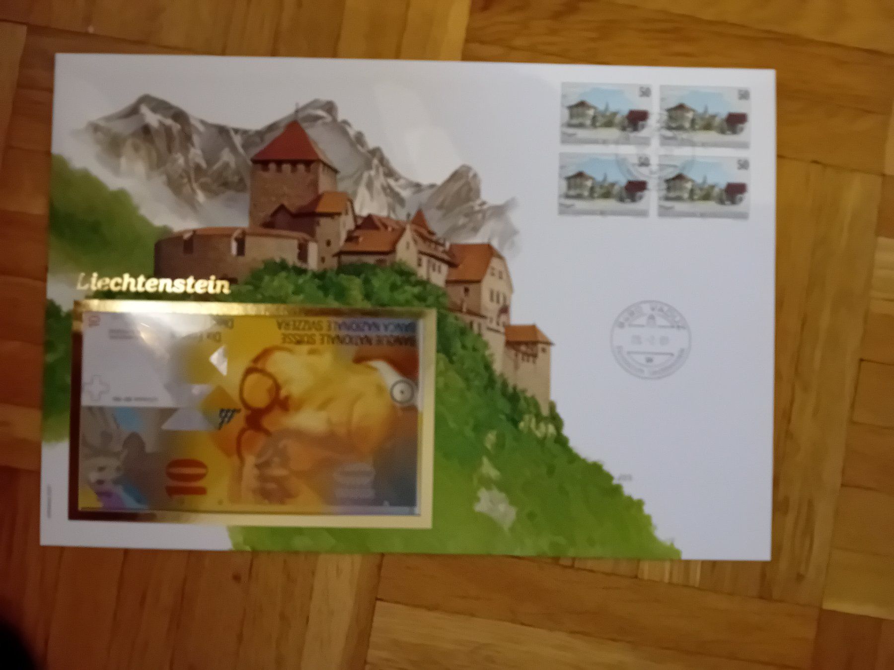 Banconote: Banknotenbrief Liechtenstein - selten – Nuovo e nell'imballaggio originale da Muralto venduto da Alex1912