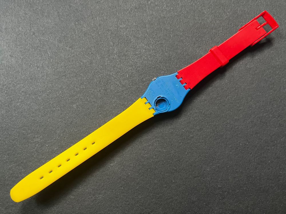 Swatch Lady Tri-Color-Racer LS102 1985 sehr selten - Dummy (Neu (gemäss ...