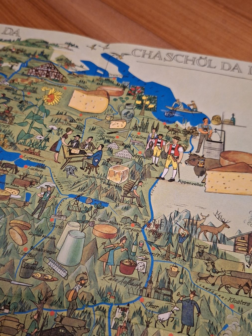Cartine & Atlanti: Käsekarte Der Schweiz 1967 – Usato da Ganterschwil venduto da HeidiuPeter 5