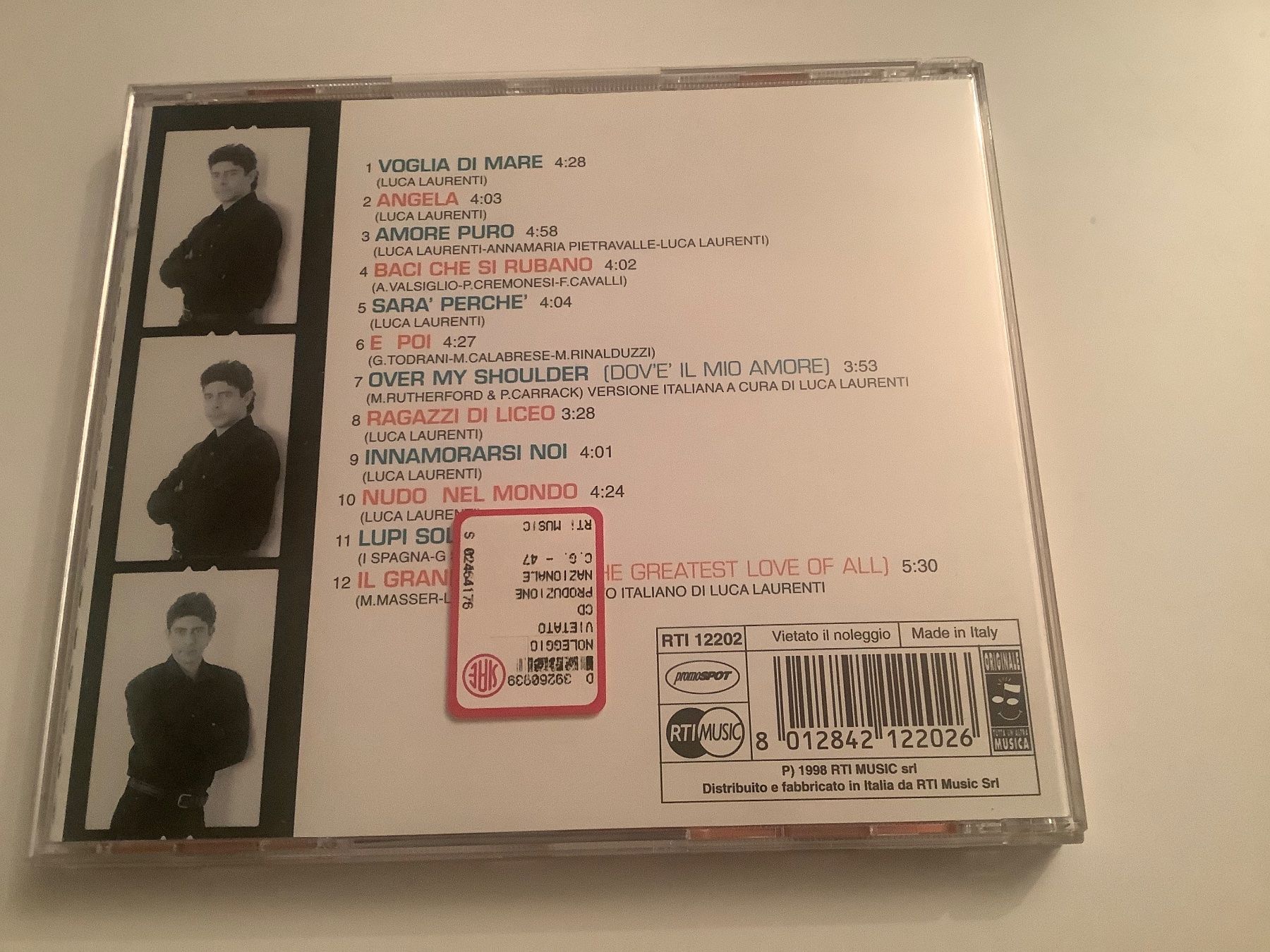 CD: Luca Laurenti / nudonelmondo / 1998 – Usato da Dübendorf venduto da Shreck 1