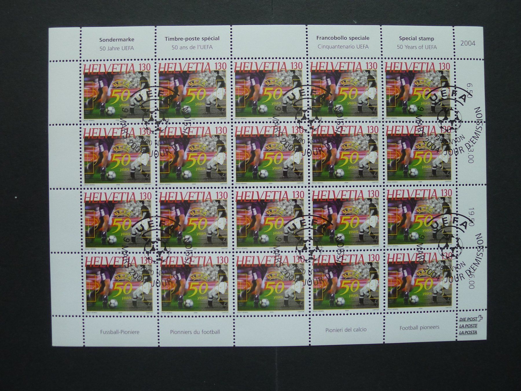 Tutti i francobolli: 2004 Nr. 1111 im Bogen mit ET- Stempel – Usato da Dagmersellen venduto da wyss1982