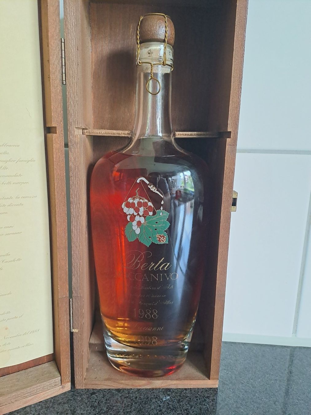 Berta Spirituosen: Berta Grappa Roccanivo 1988 inkl. OHK – Neu und originalverpackt aus Elsau von Kellerraeumung 1