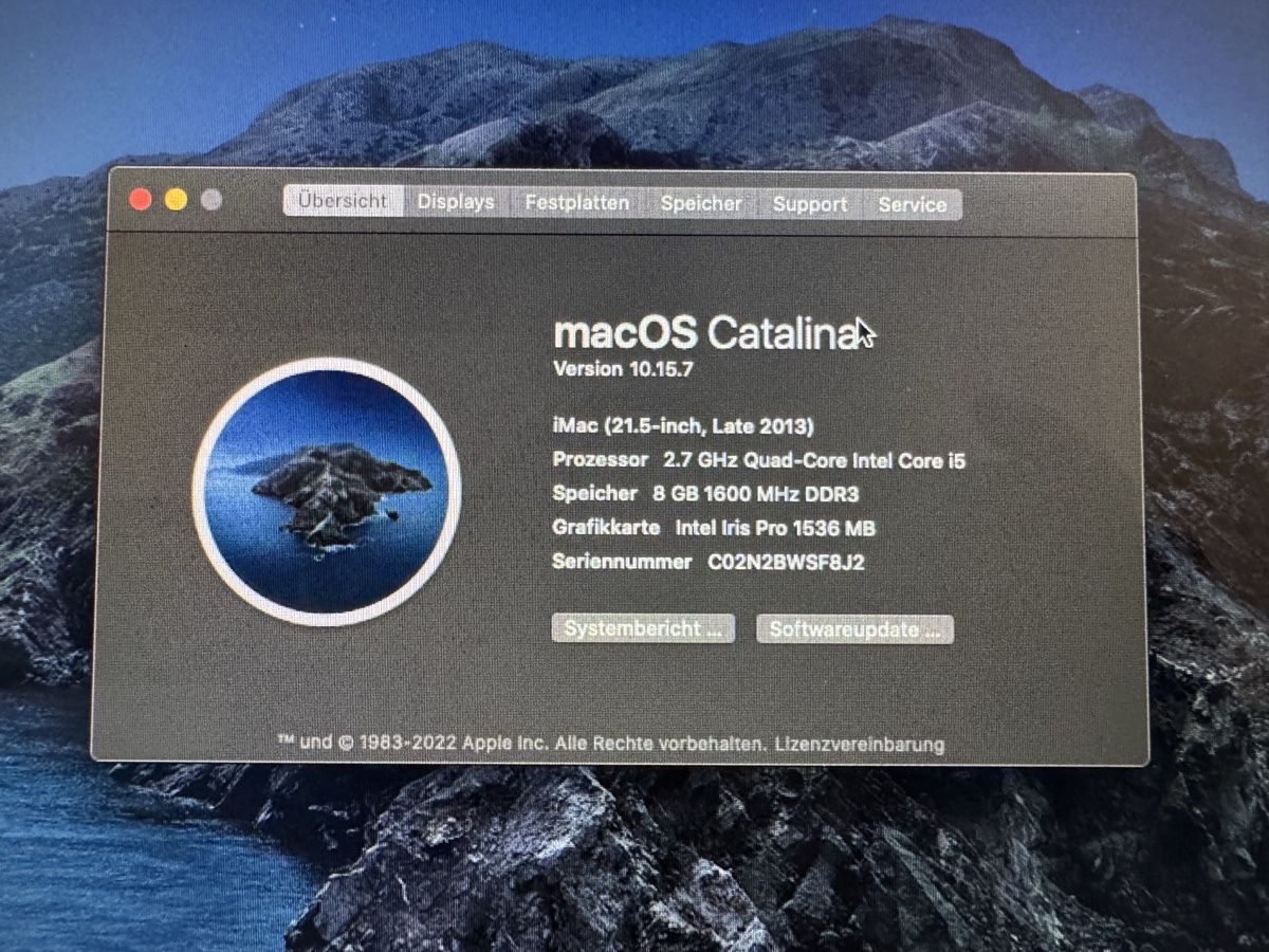 Apple PC: iMac 21.5-inch Late 2013 Core i5 8GB RAM – Usato da Kloten venduto da don_gwj9 1
