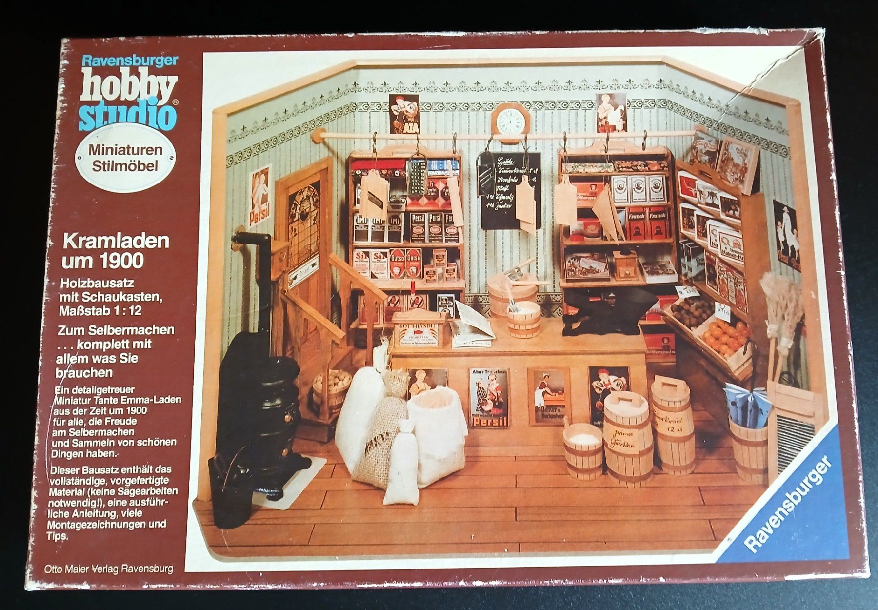 Ravensburger Kit di costruzioni: RAR** Ravensburger Hobby Studio 1900 KRAMLADEN v. 1981 – Usato da Zell ZH venduto da fossilchen