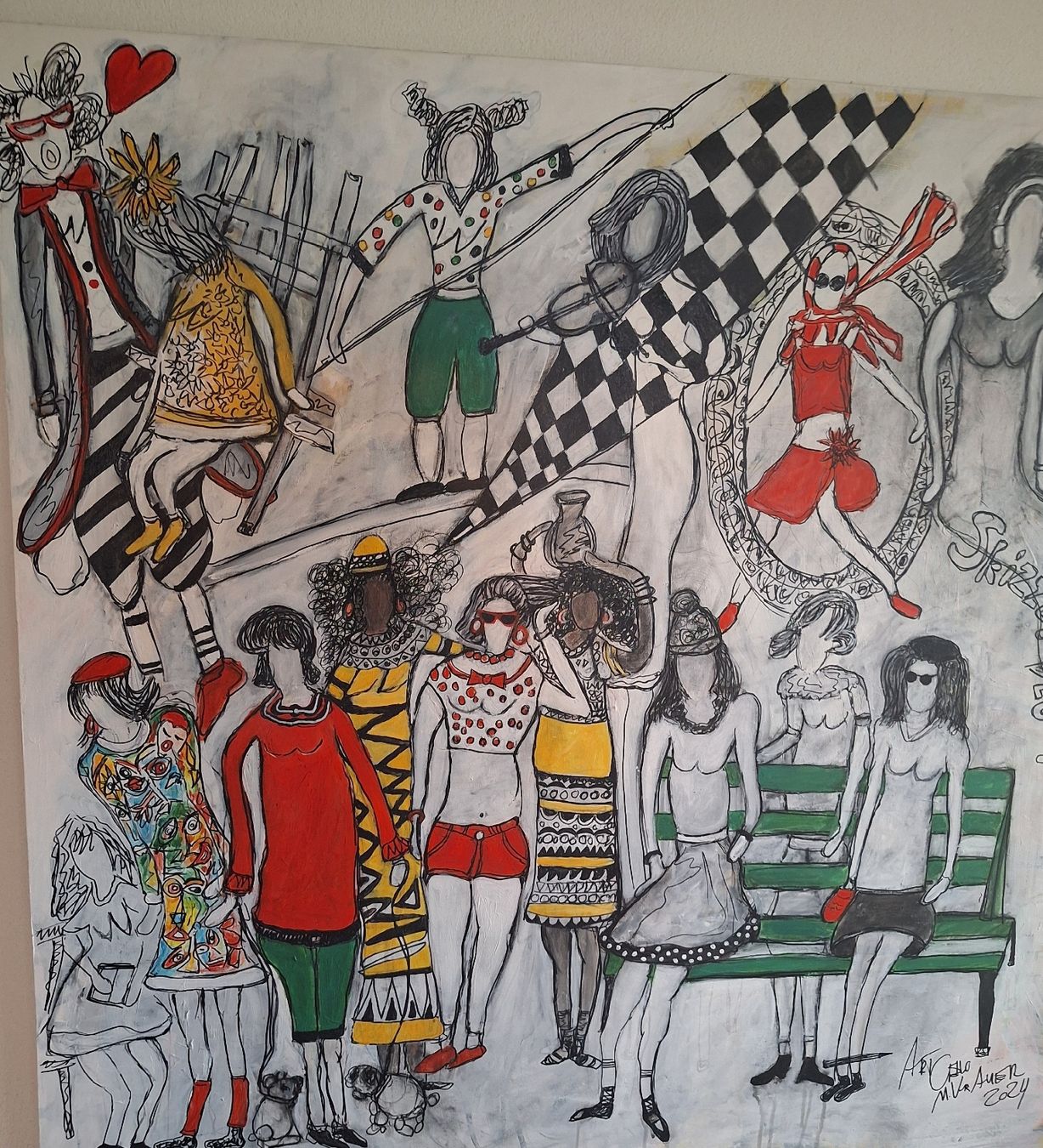 Dipinti: Original Gemälde, Acryl auf Leinwand, 2024 – Nuovo e nell'imballaggio originale da Malters venduto da chaufhuesli