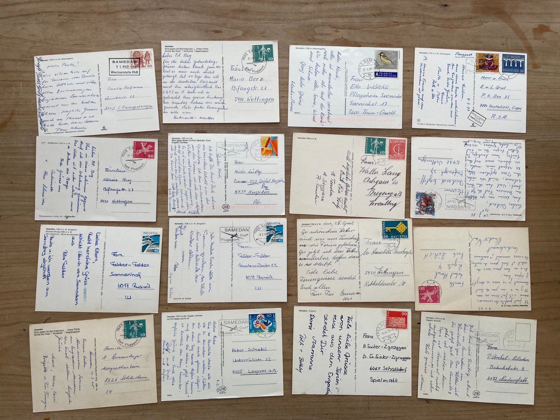 Cartes postales: AK GR 16 Ansichtskarten von Samedan (Engadin) – D'occasion à Thal par Danny82 1