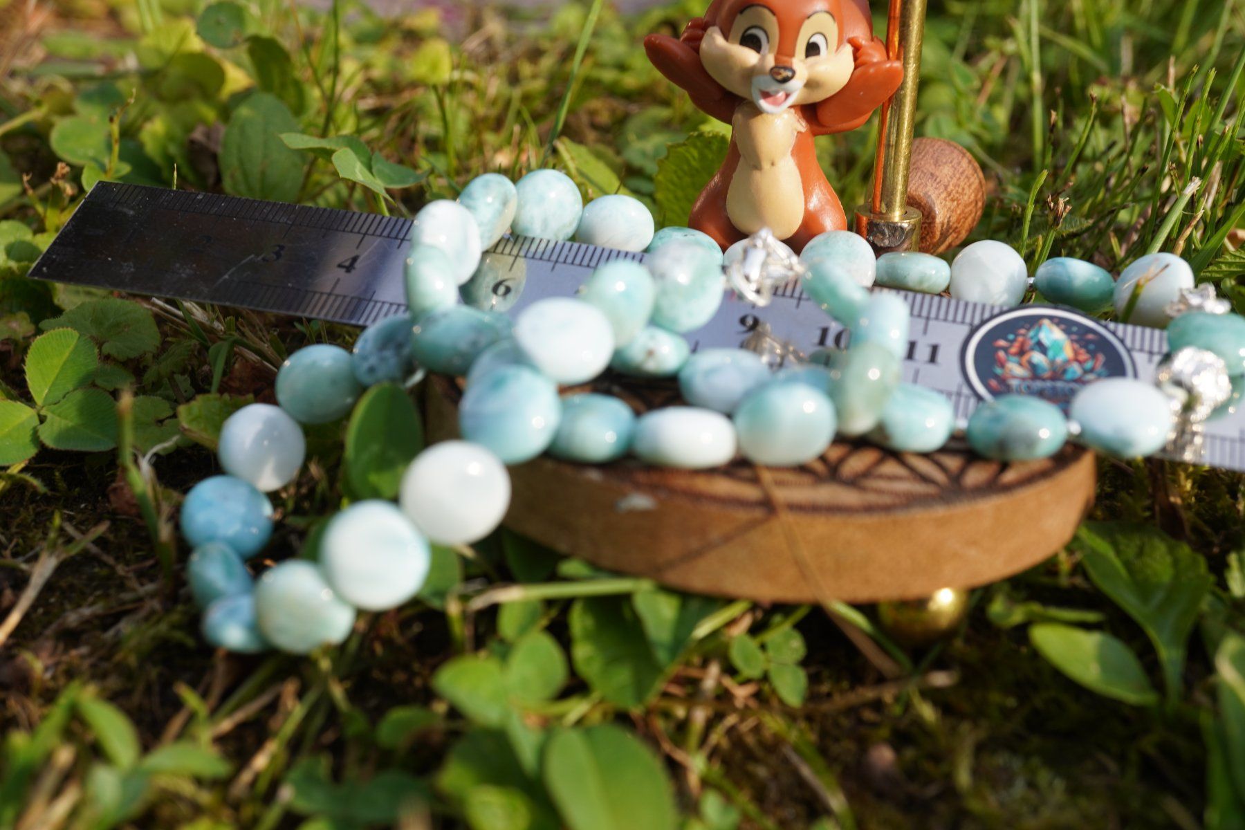Catenine: Larimar  Plates     TOP Kette mit Silber  & Verschluss – Nuovo e nell'imballaggio originale da Eschenbach SG venduto da topstone 5