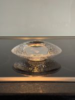 Teelichthalter Glas farblos "Diskus" Orrefors Schweden 80er