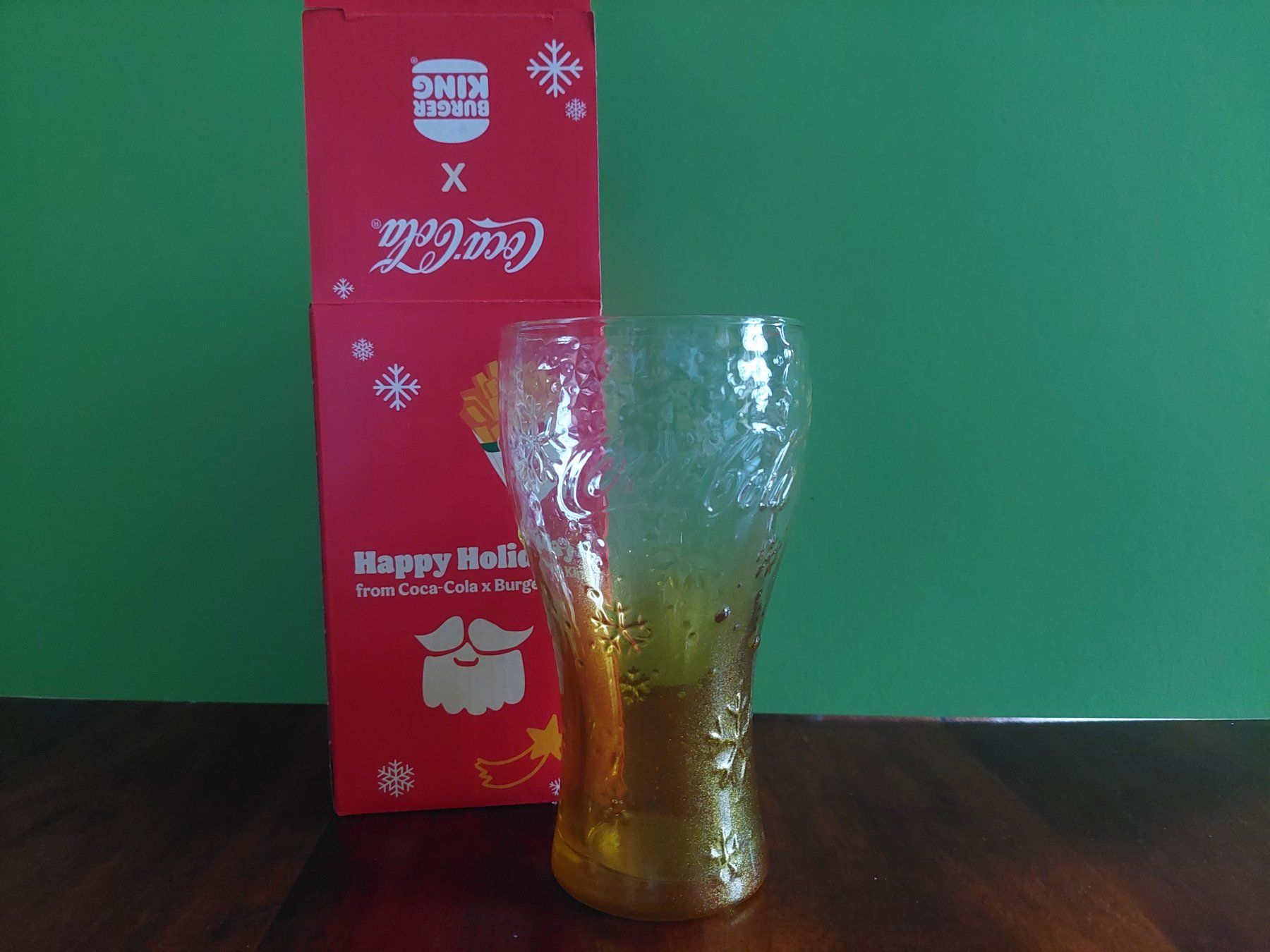 Coca-Cola Bicchieri: Burger King Cola Glas Gold – Nuovo e nell'imballaggio originale da Beckenried venduto da Havacola 2