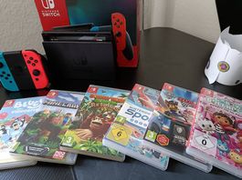 Nitendo Switch mit 6 Spiele mit Garantie