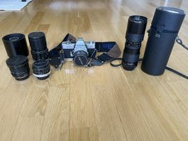 Minolta SRT 101 Spiegelreflexkamera