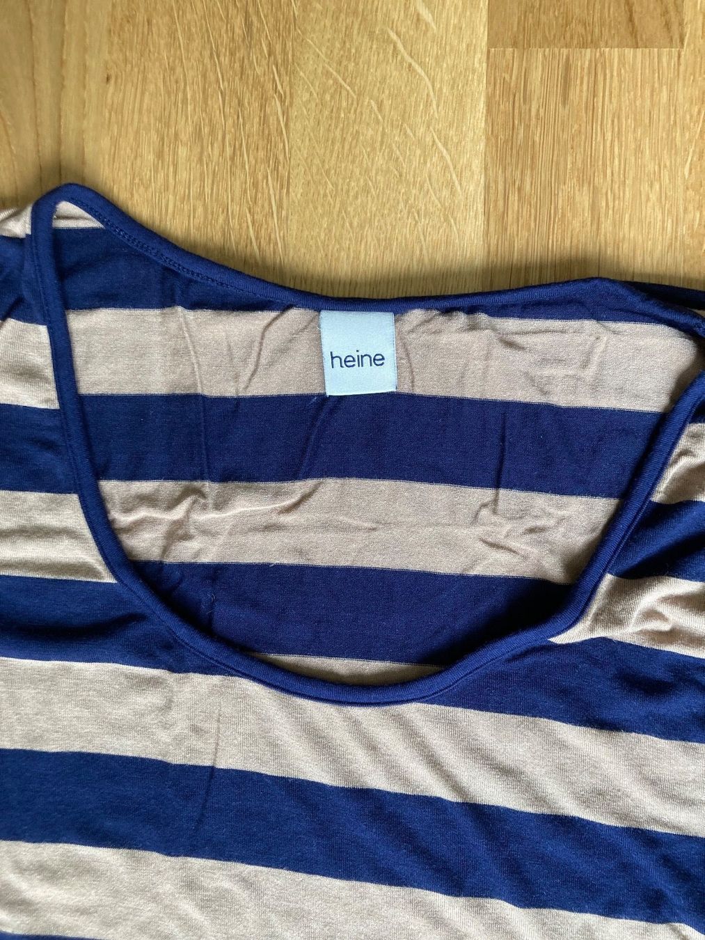 Heine Top: Beige-blau gestreiftes Top * Gr. 40 – Usato da Basel venduto da AufeinenBlick 1
