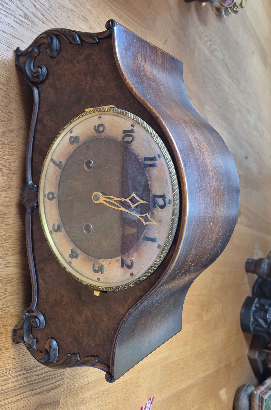 Orologi: Antike Kaminuhr, Nussbaumholz – Usato da Trogen venduto da same4you