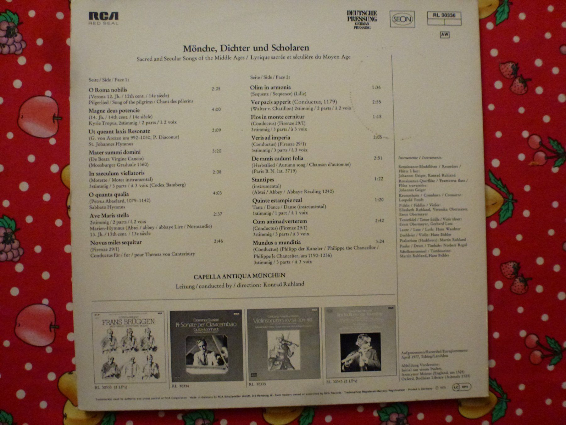 Dischi in vinile: MÖNCHE, DICHTER UND SCHOLAREN – Usato da Rotkreuz venduto da eulennest 1