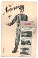 Leporello-AK Orange, Rue Caristie, Th