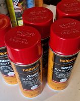 2 St. Set  Halfords Spraydose Rot Gloss S4-240