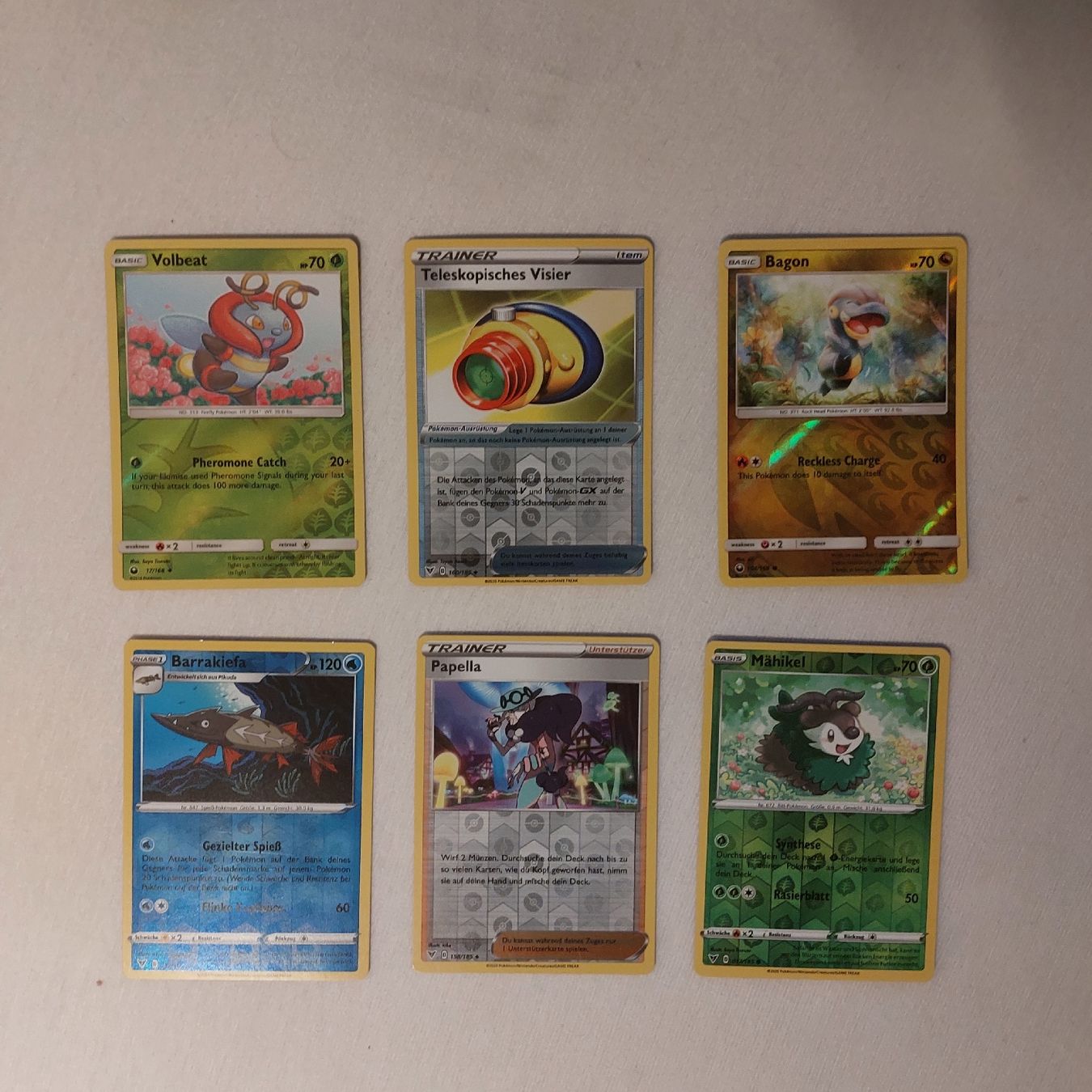 Giochi: Ab 1.-   6x Pokémon Reverse Holo Karten – Usato da Basel venduto da jan_3