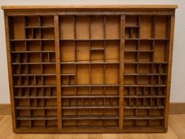Antiker Drucker Setzkasten Holz
