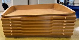 Montessori Formen-Set, Holz, 6 Schubladen.