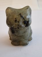 Labradorit Katze Statue / Figur Höhe ca. 3cm