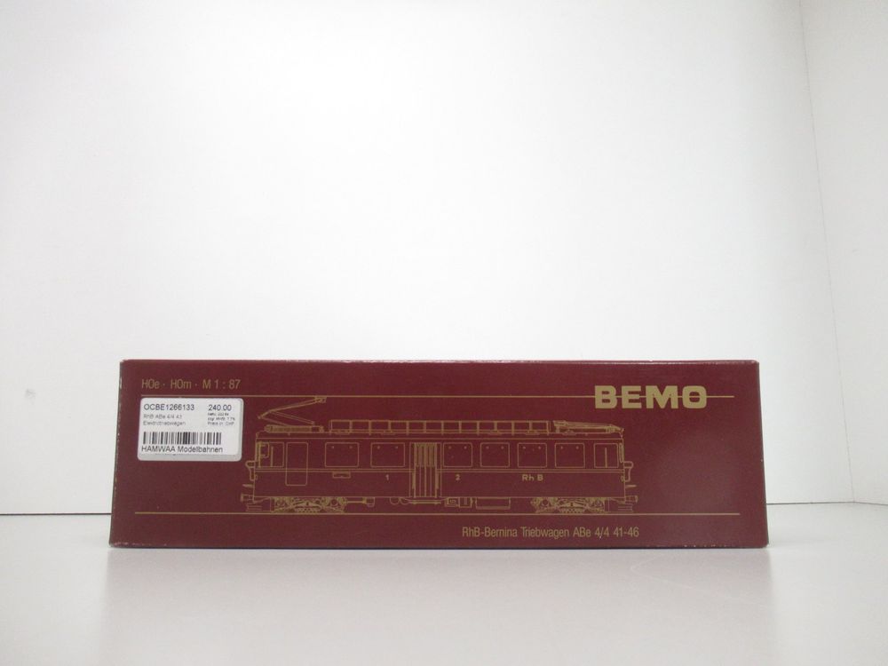 Bemo Modelleisenbahnen: Bemo 1266-133 ABe 4/4 Rhätischen Bahn Gleichstrom Analog H0m – Gebraucht aus Basel von mhmarken 6
