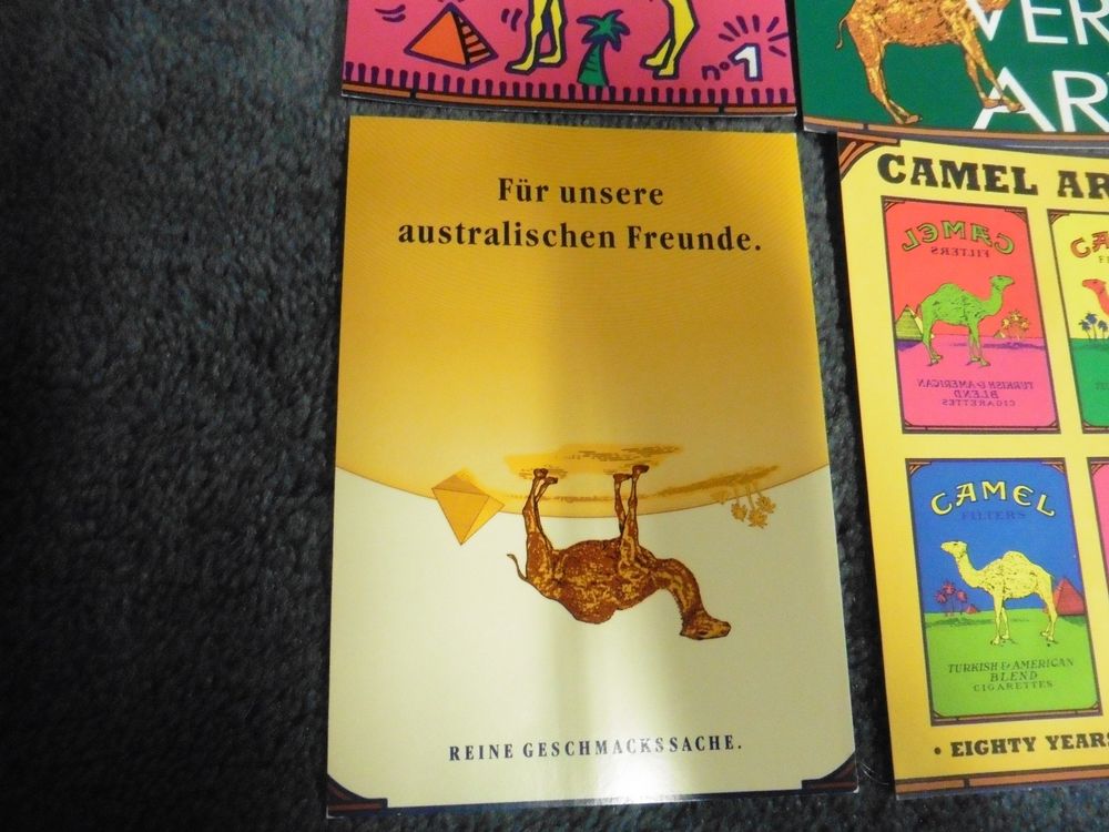 CAMEL-Cigaretten,5 Werbe-Grafiken,Art Collection,80 Jahre! | Kaufen auf ...