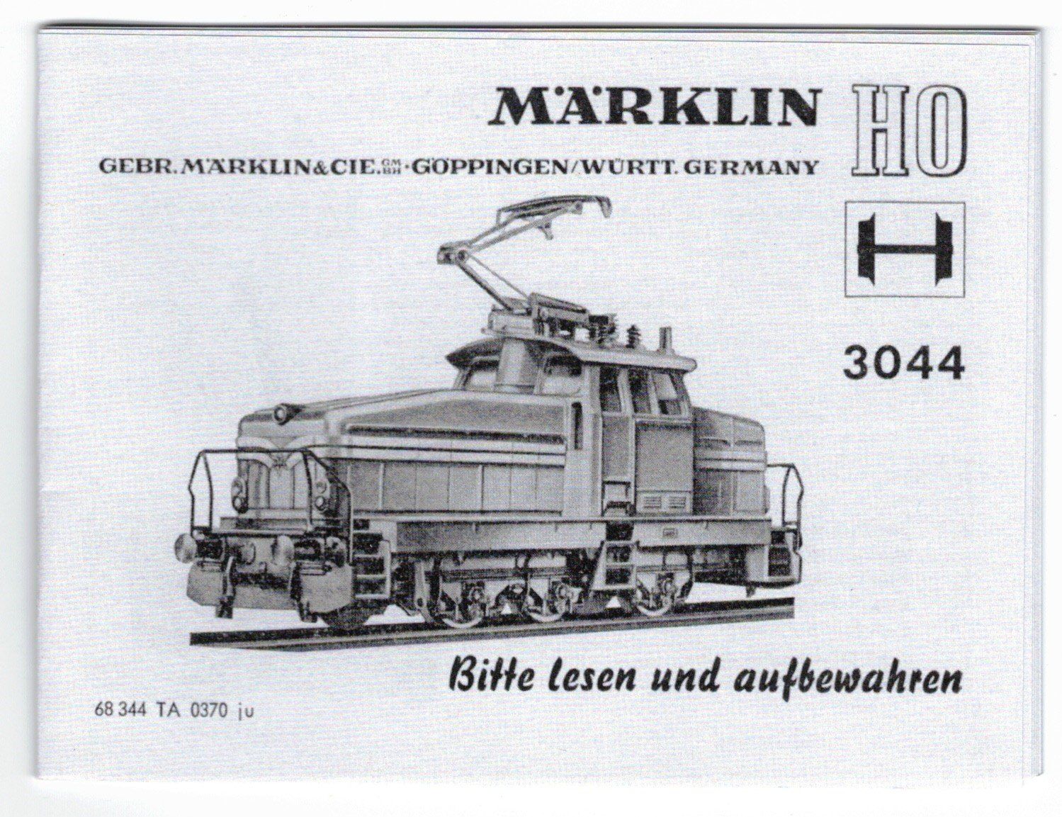 Märklin Modellini di ferrovie: Märklin Betriebsanleitung 3044 – Usato da Frauenfeld venduto da Fixtrix