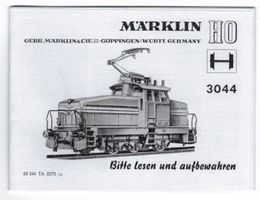 Märklin Betriebsanleitung 3044