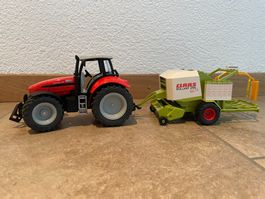 SIKU Same Diamond 265 mit Claas Presse