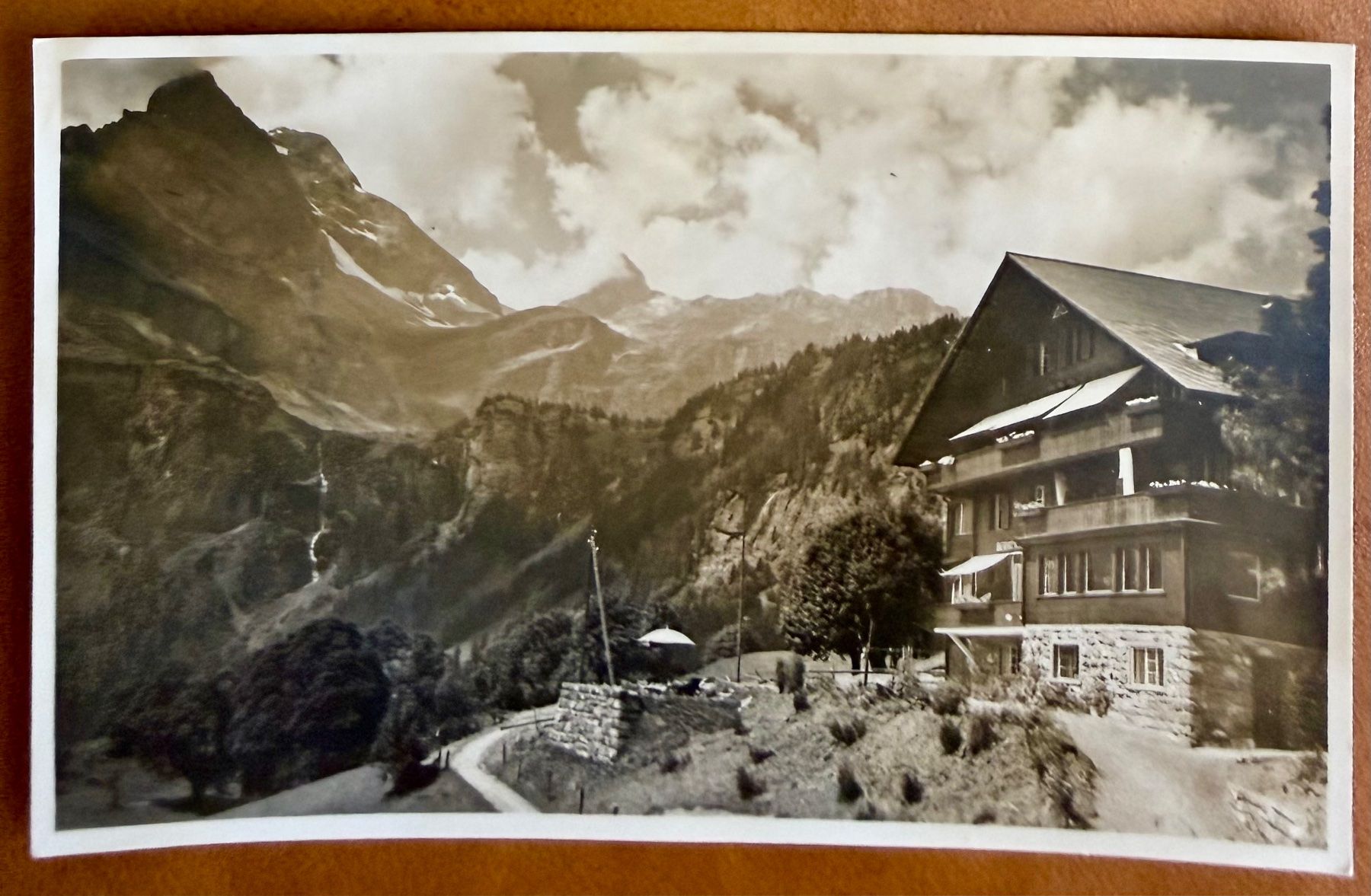 Cartoline postali: Braunwald - Pension Bergfrieden 1935 – Usato da Lutry venduto da Ediego