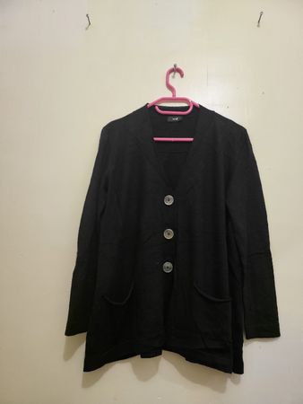 Veste Tonali noire, Taille 44, 100% laine, idéale automne!