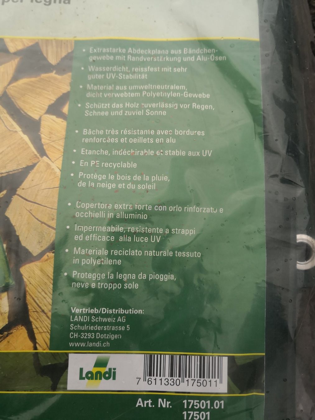 Altro: Holz-Abdeckplane Landi – Nuovo e nell'imballaggio originale da Otelfingen venduto da 1476. 1