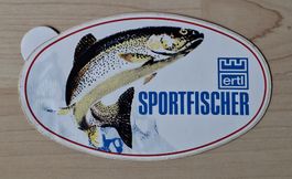 Abziehbild Sportfischer Aufkleber - Fisch für Angler