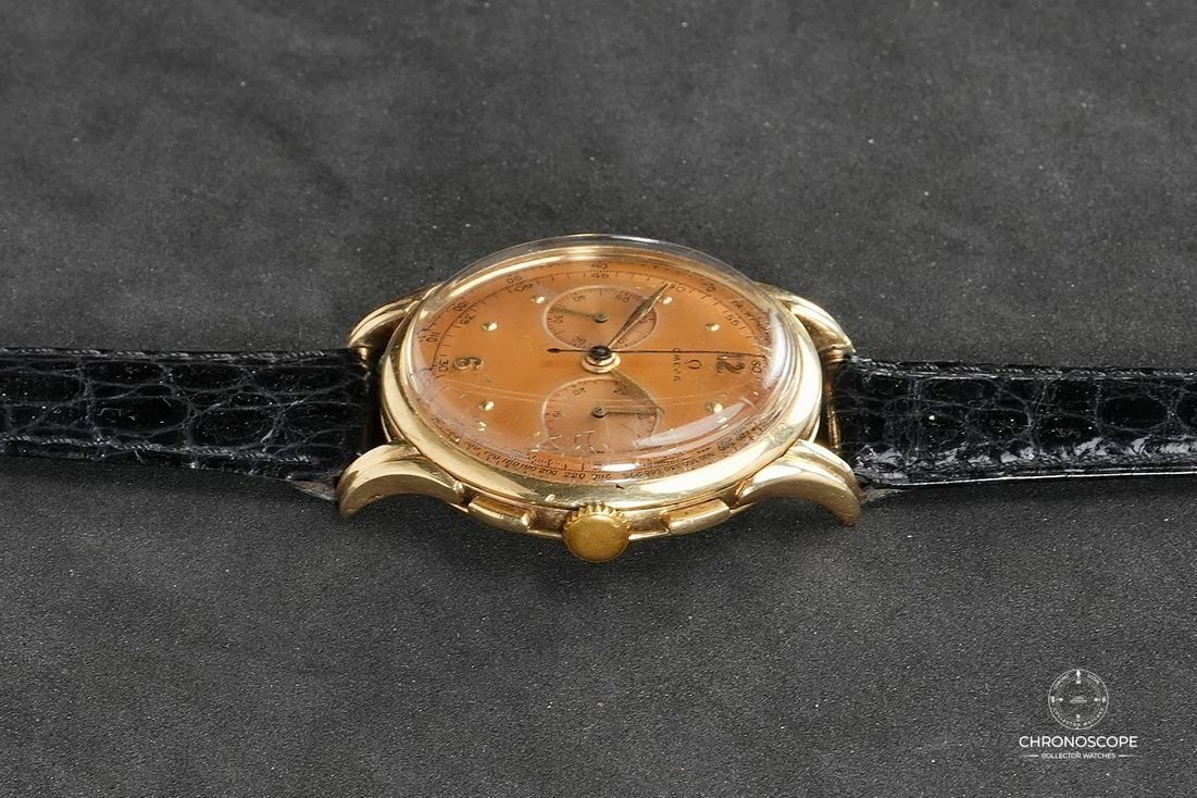 Omega Orologi: Omega Chronograph Reference OJ 2467 in 14k, original dial – Usato da Luzern venduto da ChronoScope6004 2