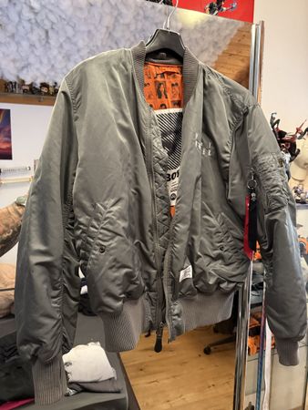 PLAYBOY X ALPHA INDUSTRIES REVERSIBLE MA-1 FLIGHT JACKET