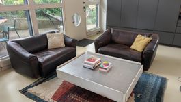 De Sede DS-47 – Paar 2-Sitzer Sofas, Vintage Rindsleder
