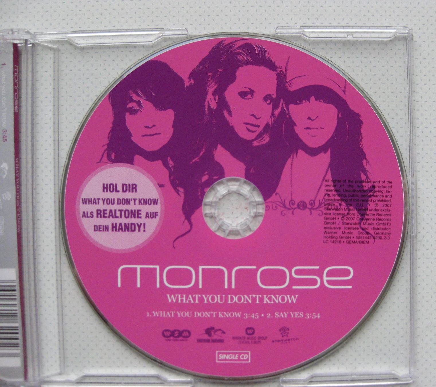 CD: Monrose - What you don't know - Singles mit 2 songs – Usato da Wettingen venduto da Licht08 1