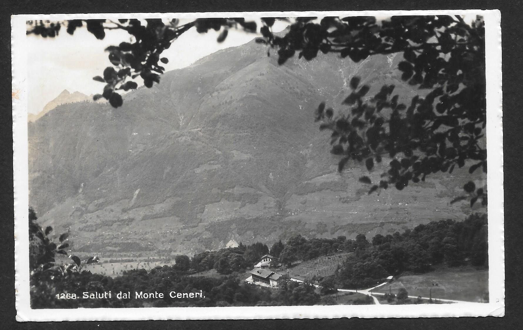 Cartoline postali: Rivera Monte Ceneri Teilansicht mit Restaurantstempel – Usato da Olten venduto da clotaldi
