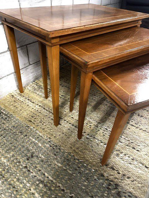 Set de table et chaises: +  hOlZ iNTaRSIeN sAtZTIScHE  + – D'occasion à Winkel par zeho 3