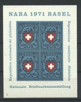 1971, Nationale Briefmarkenausstellung Basel (NABA) Nr.4 **