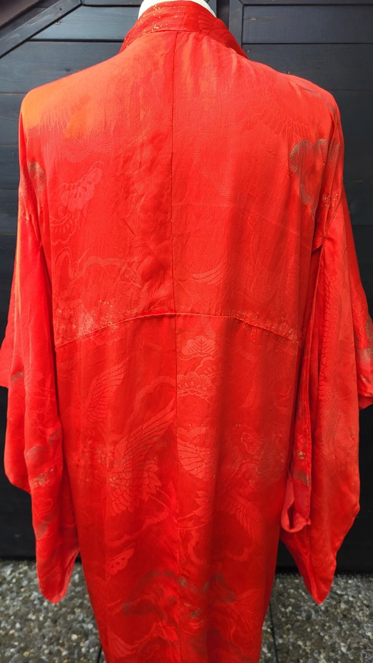 Kimono: Kimono red 100% soie – Usato da Fribourg venduto da VictoriaShop7 4