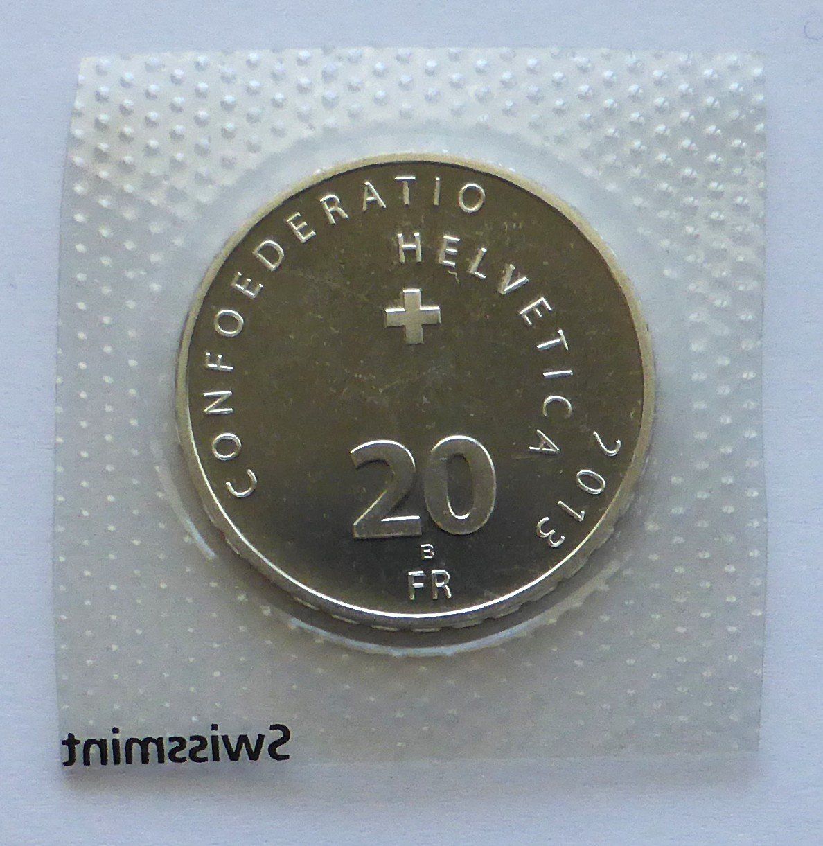 Tutti le monete: 20 Fr. 2013, SCHWINGEN – Nuovo e nell'imballaggio originale da Buochs venduto da ema-coins 1