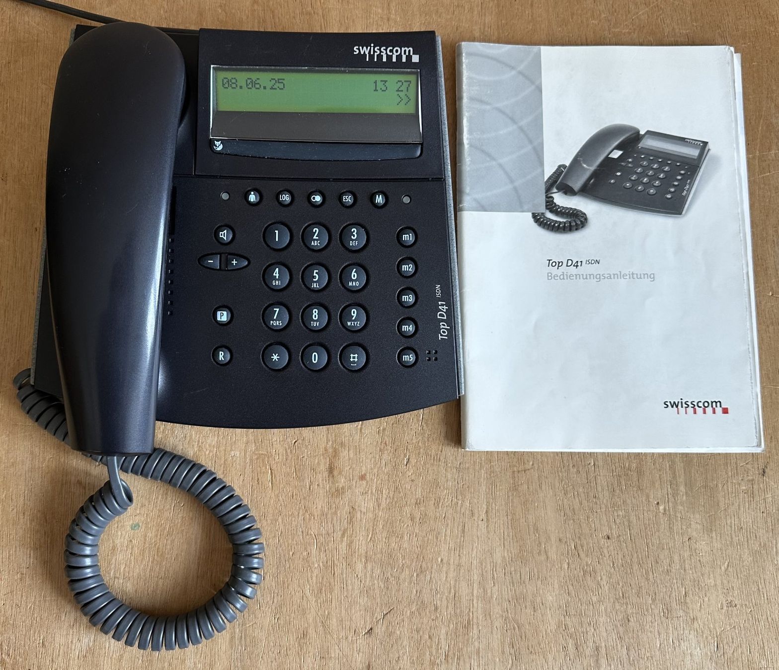 Swisscom Telefoni: Telefon Top D41 ISDN anthrazit – Usato da Hergiswil NW venduto da hpb_9bvx