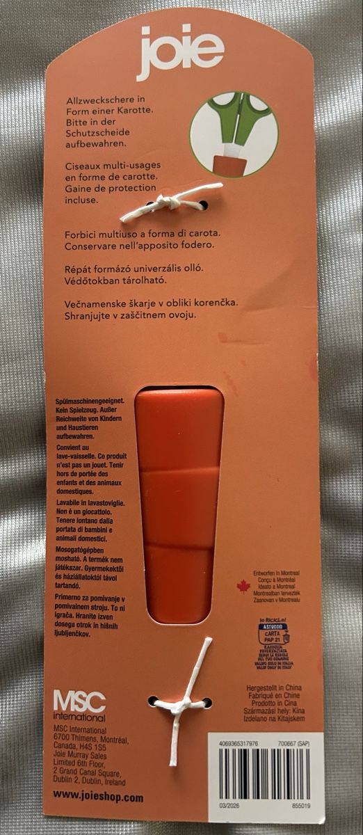 Tutti gli attrezzi: *** Schere mit Schutzhülle Rüebli-Form***NEU*** – Nuovo e nell'imballaggio originale da Winterthur venduto da stella67 1